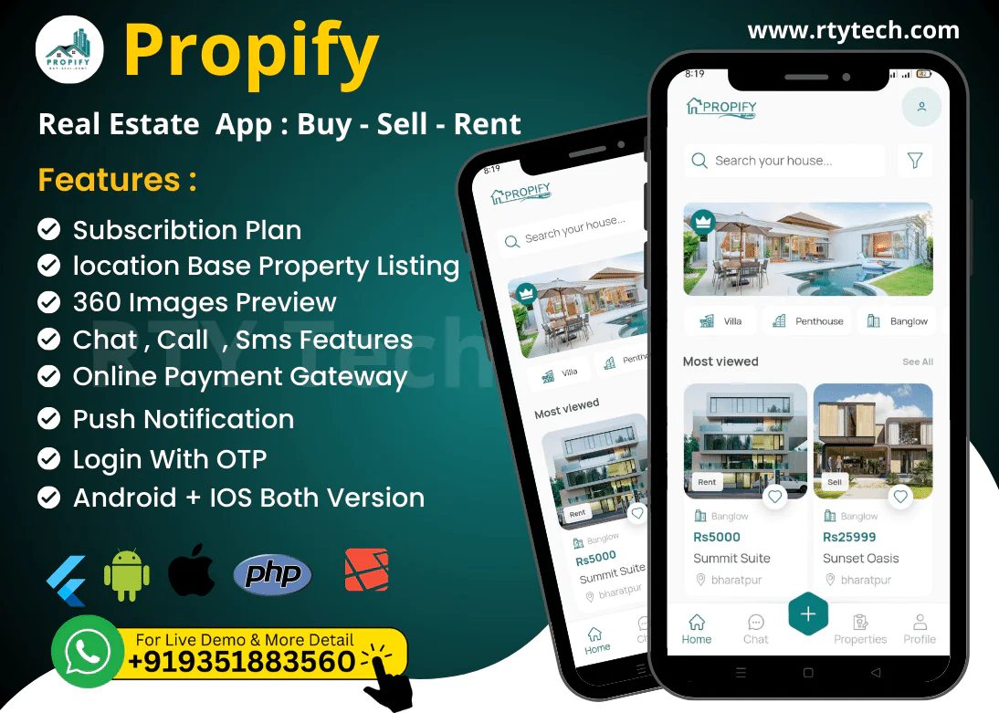 Propify – Real Estate Property Buy-Rent-Sell Like 99acer